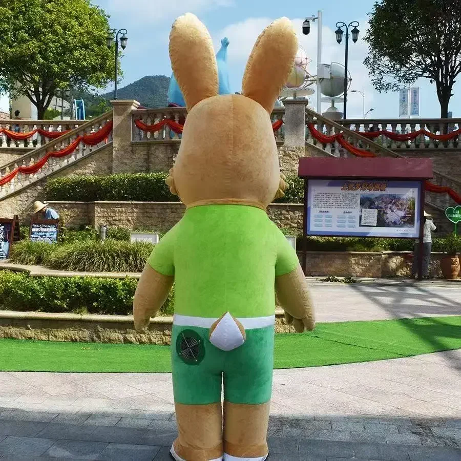 

2m/2.6m Inflatable Giant Easter Bunny Costume Grey Wolf Mascot Doll Costume Cartoon Adult Carnival Fancy Dress Costume Suit