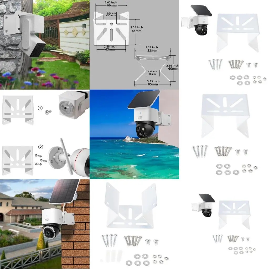 

High Strength Camera Corner Mount Bracket Holder for Secure Outdoor Surveillances Equipment Commercial Lighting Fixtures
