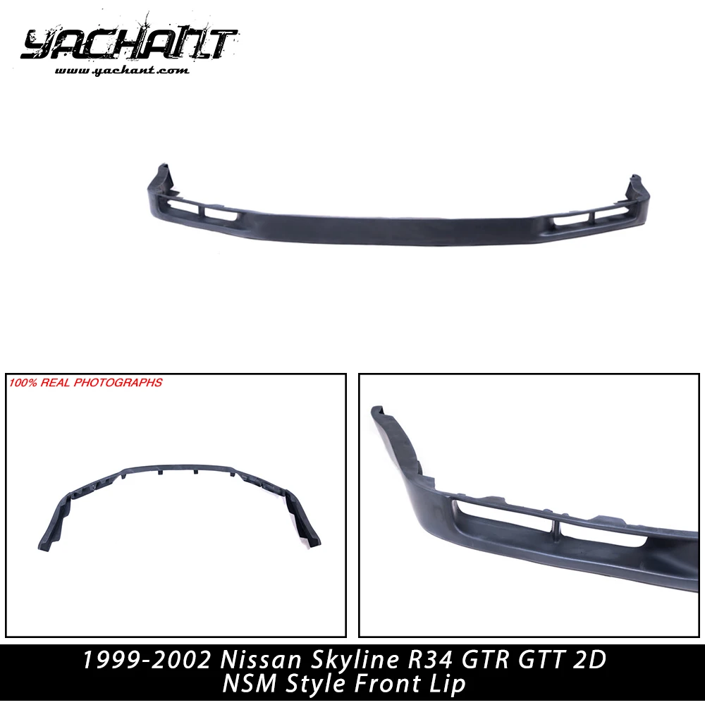 

New Arrival FRP/CF Carbon Fiber Front Lip Fit For 1999-2002 Nissan Skyline R34 GTR GTT 2D NSM Style Front Lip Front Splitter Lip