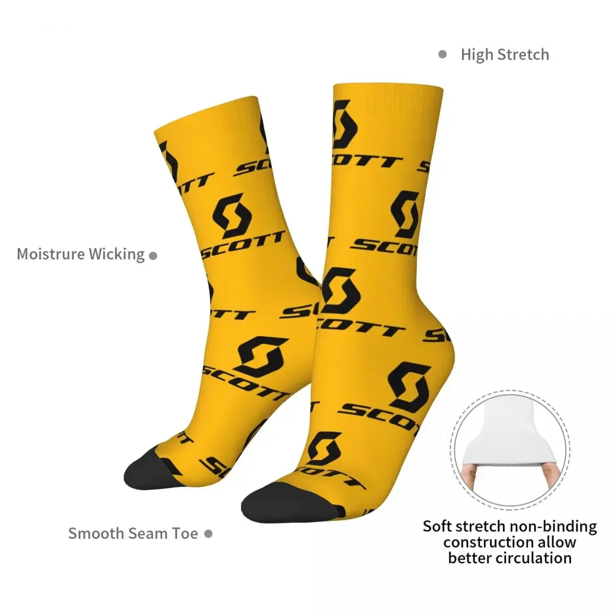 Scott Bike Logo Socks Harajuku Super Soft Stockings All Season Long Socks Accessories for Unisex Birthday Present