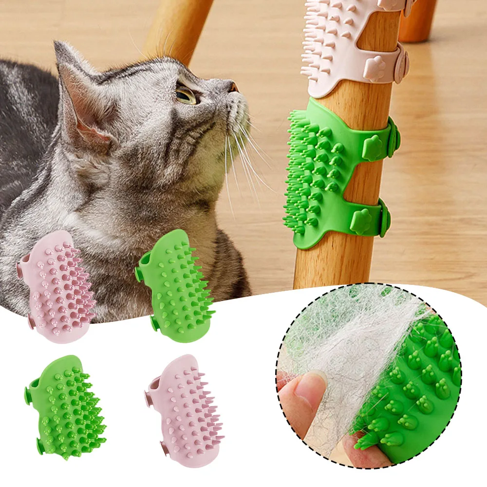 44 Comb Teeth Cat Brush High Elastic Cat's Scratching Tool For Bedroom