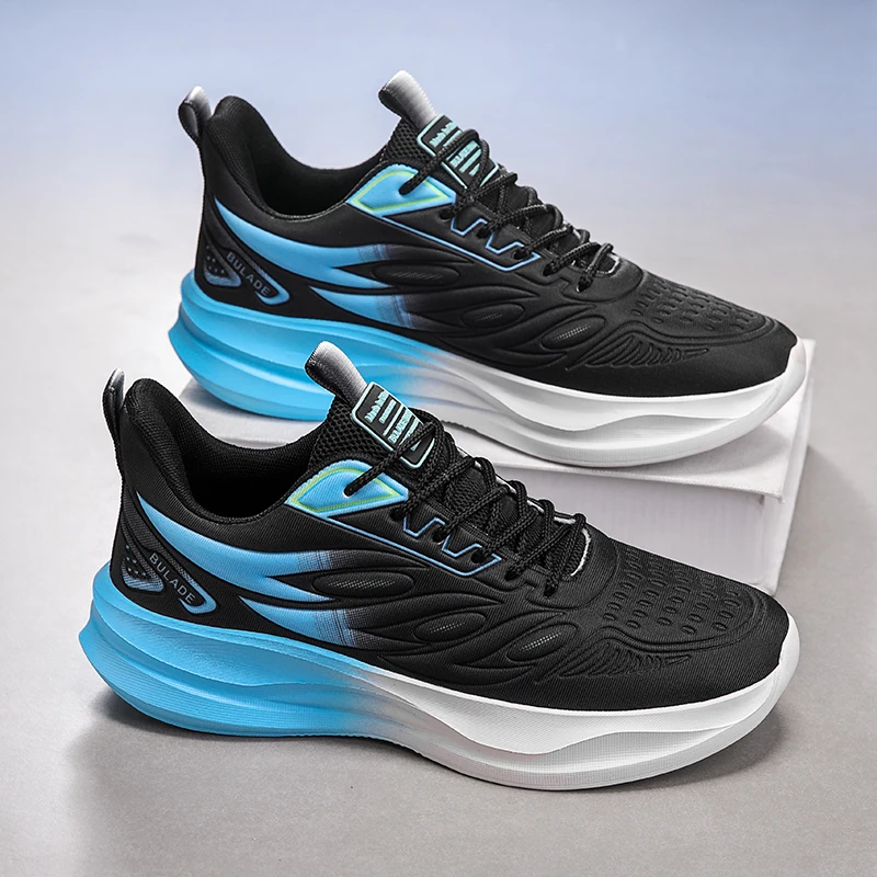 

Мужские кроссовки, осенние дышащие кроссовки на мягкой подошве, нескользящая уличная обувь для фитнеса, классические модные легкие мужские кроссовки на шнуровке