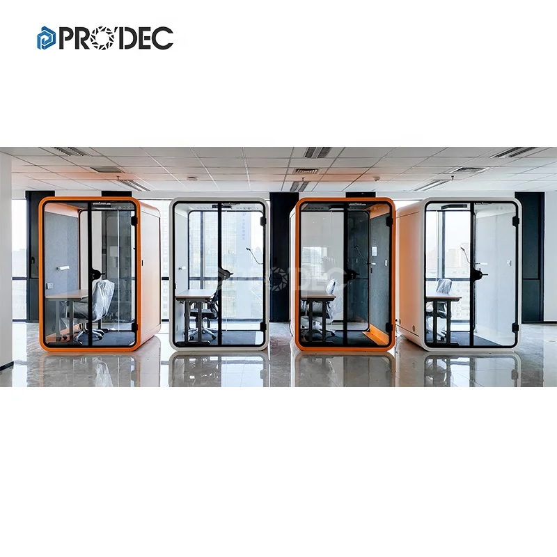 Indoor Office Pod Strong Privacy with Strong Soundproof Phone Booth Modern Silence Soundproof Modular Booth