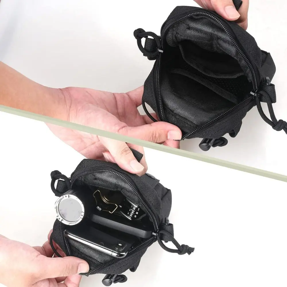 

Zipper Hiking Waist Bags Oxford Cloth Adjustable Strap Water Bottle Pouch Large Capacity With Strap Sports Phone Bag Outdoor