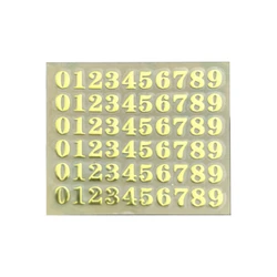 Epoxy Metal Sticker Plaster 26 Letter Numbers Stickers Combination Word Stickers Art Stickers