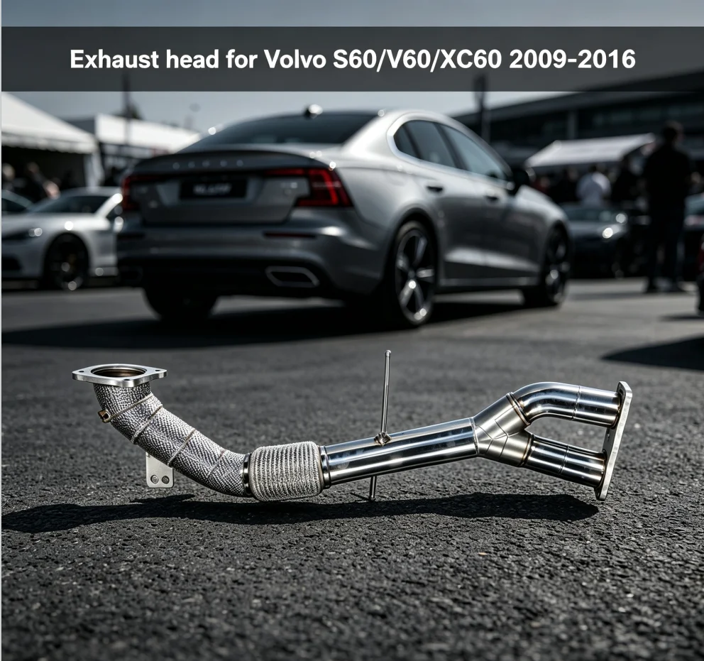 Exhaust head for Volvo S60/V60/XC60 2009‑2016 stainless steel exhaust front pipe, high‑performance exhaust head section