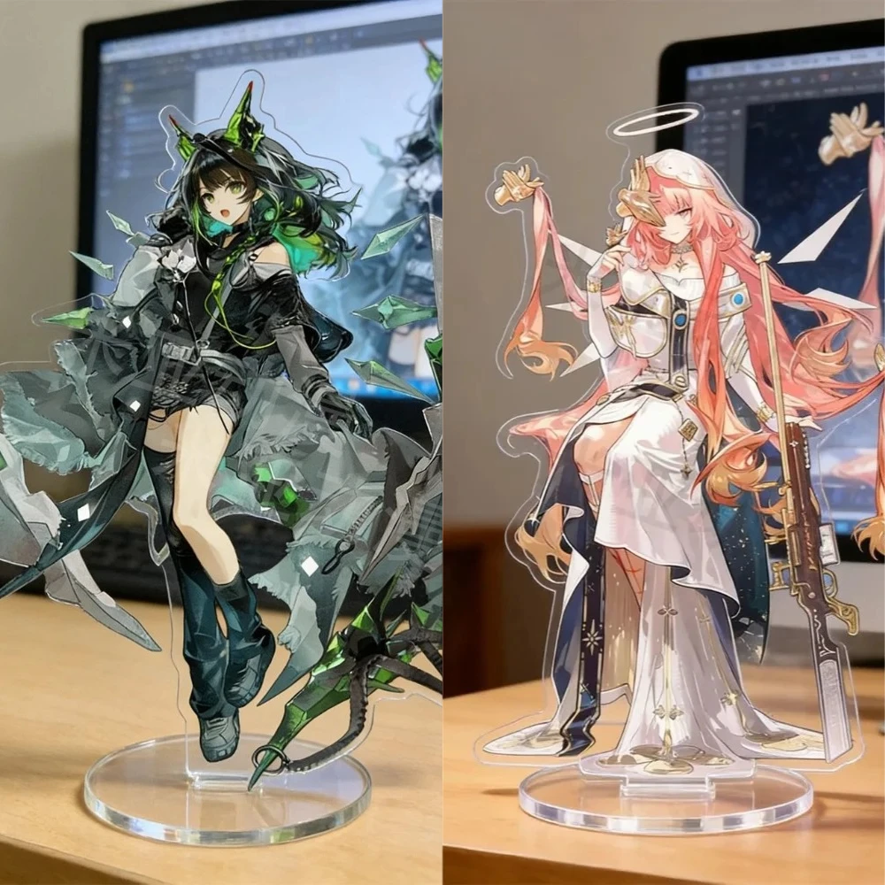 Game Arknights Ambience Anime Synesthesia Stand Model Mon3tr Lemuen Wis'adel Acrylic Standing Sign Keychain Fans Collection
