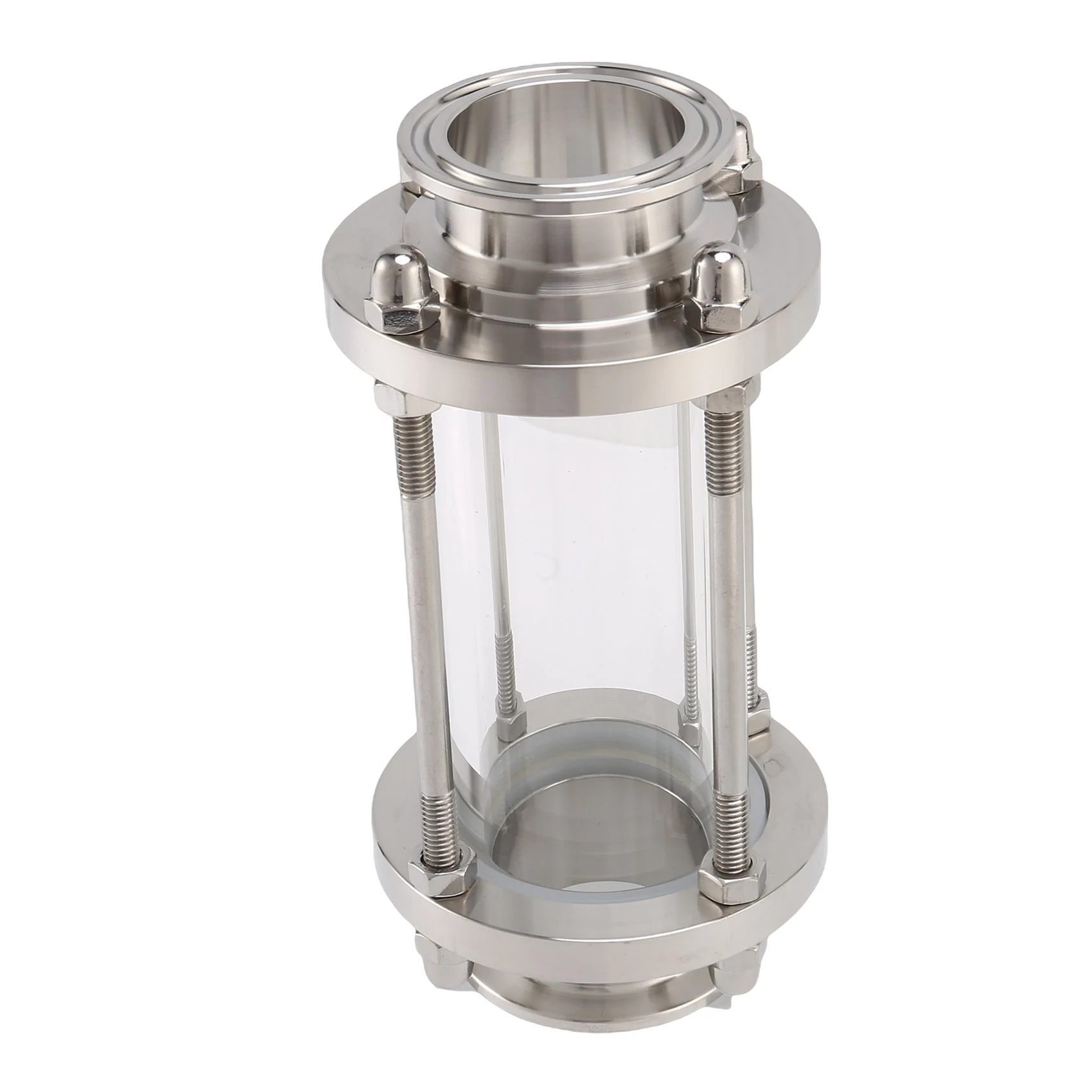 A51M-In-Line Sight Glass With Clamp End,Flow Sanitary Straight Sight Glass SUS316 Tri Clamp Type