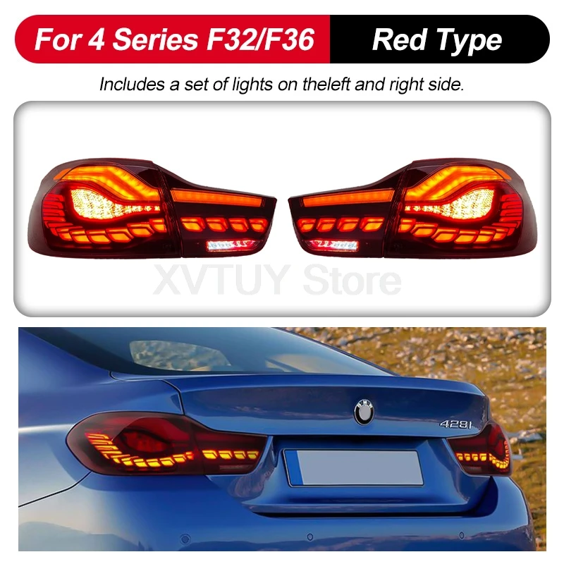 Taillight Assembly For BMW 4-series F32 F36 LED Running Light Sequential Turn Signal 2014-2019 Brake Backup Lamp Car Accessories