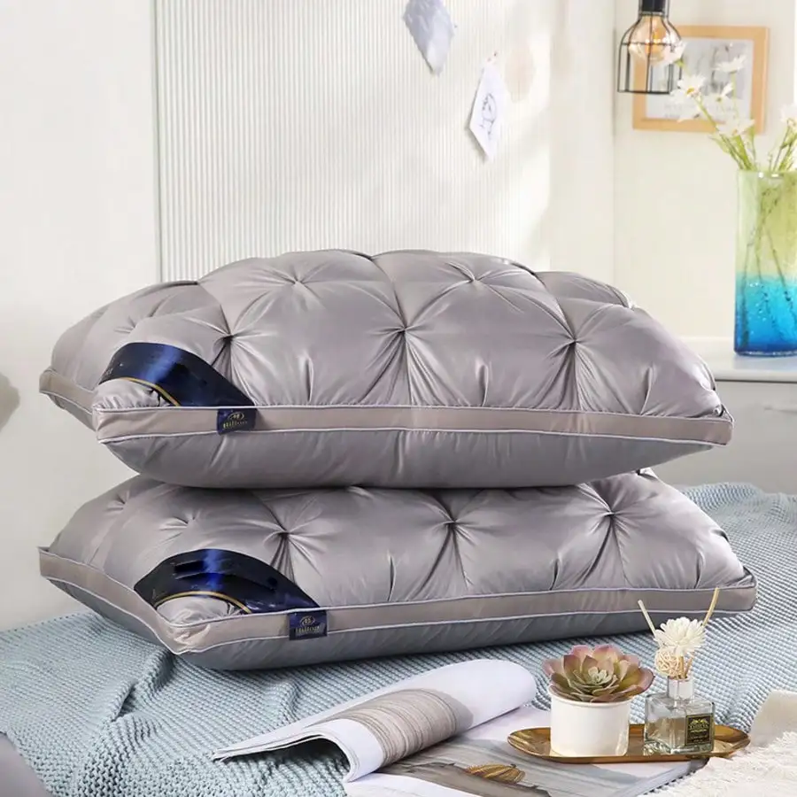 مجموعة وسائد كوين مكونة من 2، مجموعة وسائد كوين داعمة ناعمة مكونة من 2، مجموعة وسائد سرير كوين قياسية/مجموعة وسائد من 2، بديل سفلي