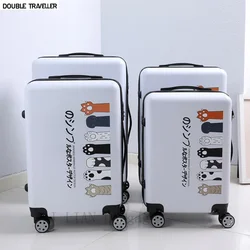 ABS + PC 20''22/24/26 pollici Trolley per bagagli con ruote borsa da viaggio bagagli cabina suictase trolley da donna bagaglio su ruote