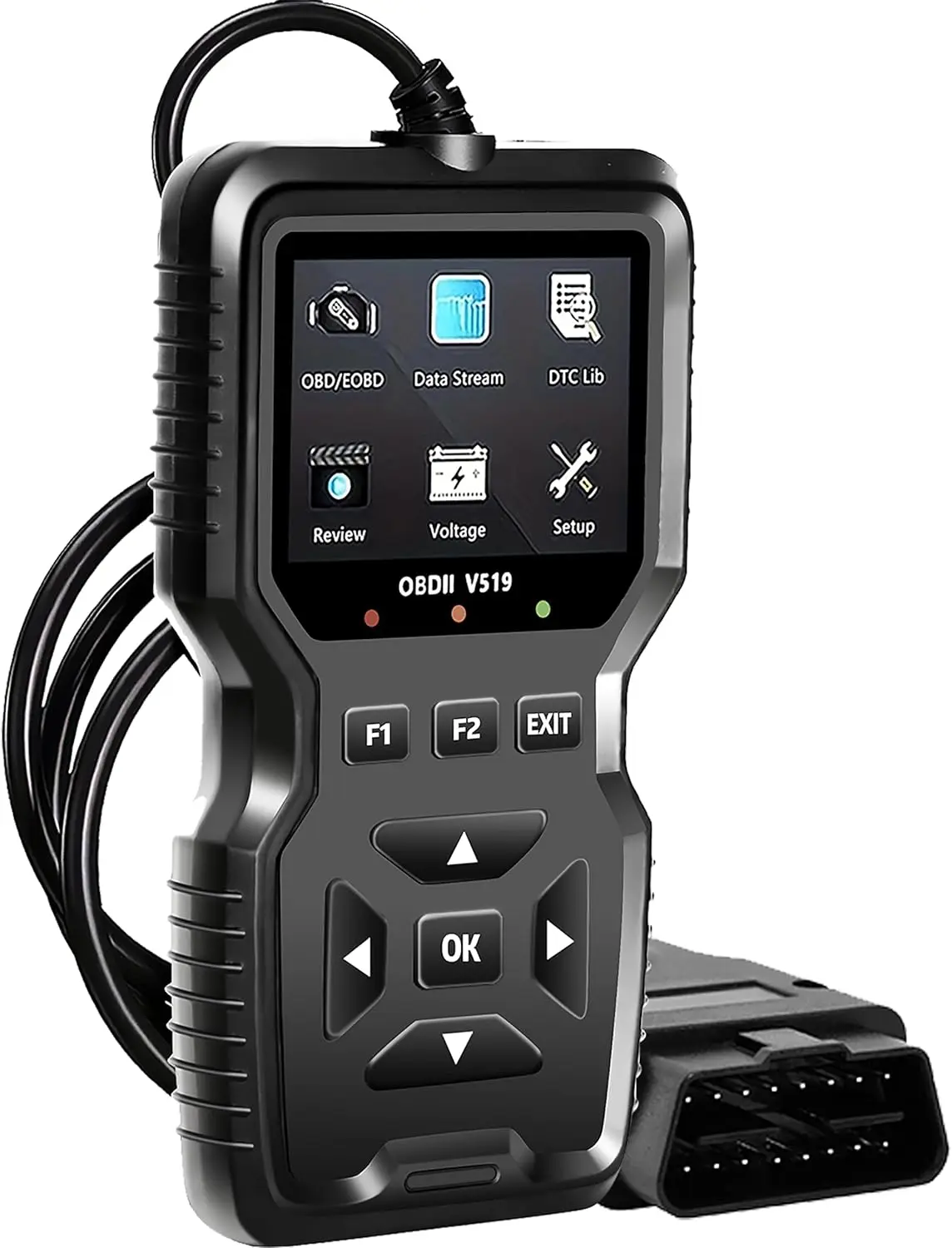 OBD2-Scanner für Auto und LKW – Motorcodeleser, vollständiger OBD2, Reset, O2-Sensor, ab 1996 Fahrzeuge