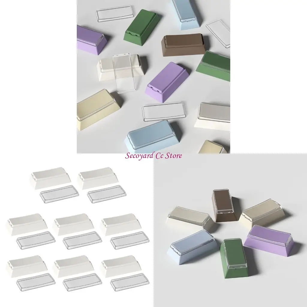 

N3UC 8Pcs Creative Keycap Original Profile 2U PBT Key Cover for Mechanical Keyboards