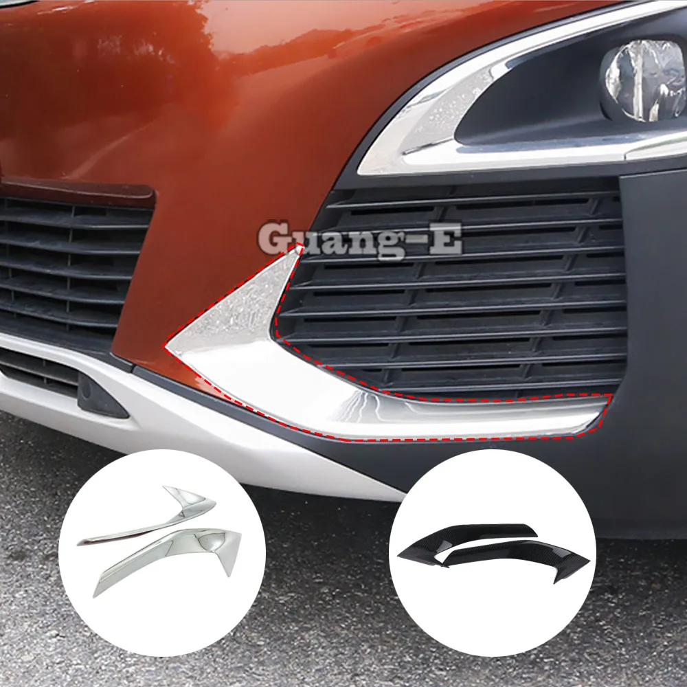 

For Peugeot 3008 GT 3008GT 4008 2016 2017 2018 2019 2020 Car ABS Chrome Cover Trim Front Head Fog Light Hood Lamp Frame Stick