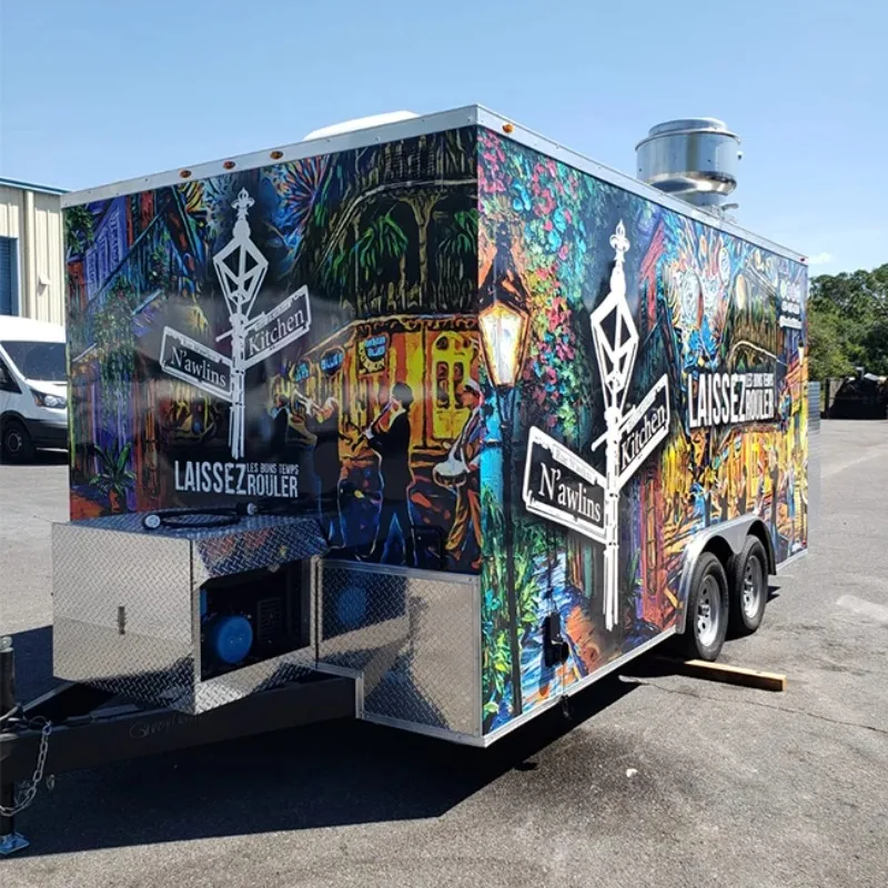 

Usa Standard Foodcart With Equipments Food Kiosk Coffee Machine Food Trailer Food Cart For Sale