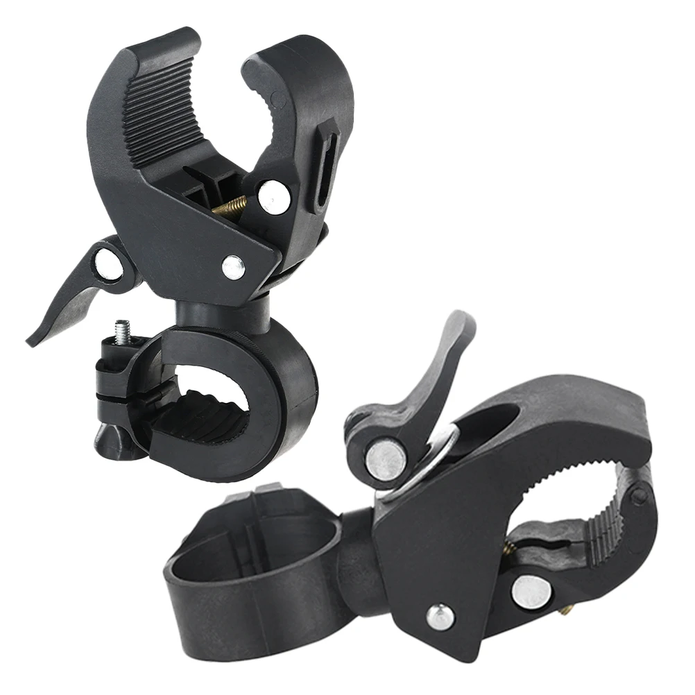 

2pcs Bike Light Stand Bicycle Headlight Holder Rack Fixed Bracket Flashlight Mount Universal LED Torch Clip Biking Night Riding