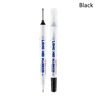 10pcs/set Oil-Based Ink Long Head Marker Pens 20mm Deep Hole Waterproof Deep Hole Markers Multi-Purpose Doule-Tip