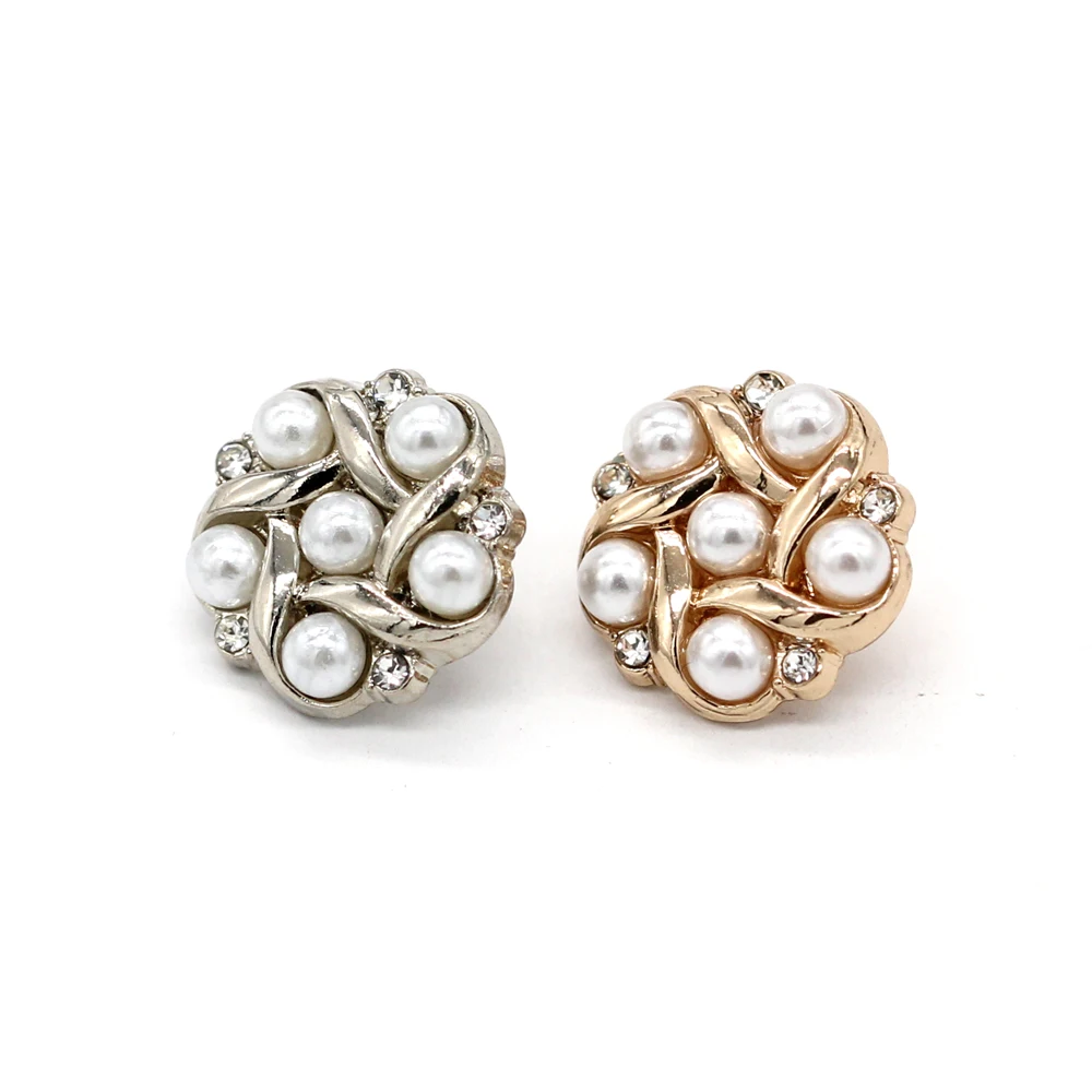 

EQUBO 10Pcs 12mm маленькая звезда форма золотые серебряные жемчужные кнопки с металлической рулькой для шитья женщин шелковая рубашка платье блузка DIY ремесла