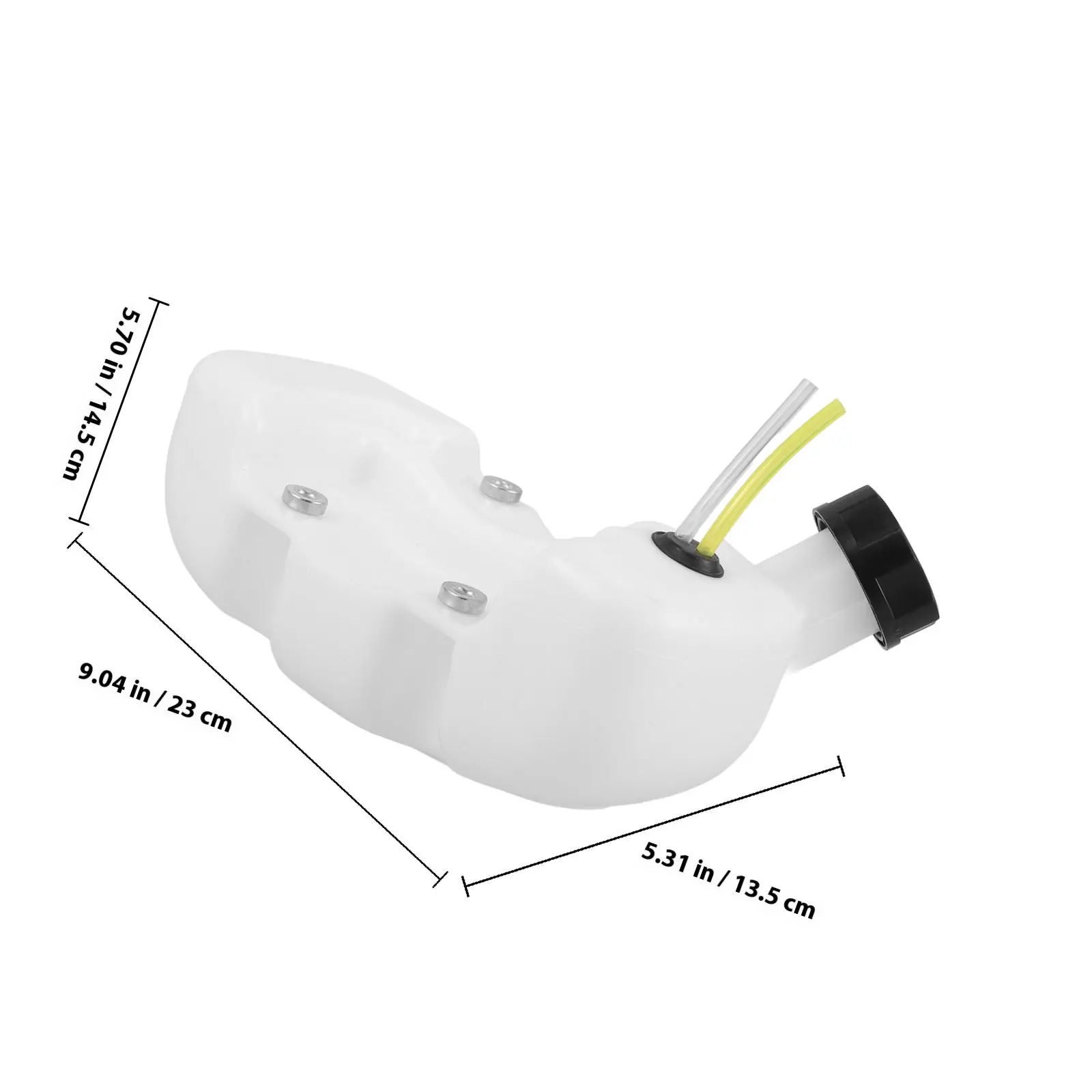 Mower Fuel Tank Plastic Petrol Container Small Gas Tank Lawn Mower Fuel Holder Gardening Accessory Compatible with Two-Stroke