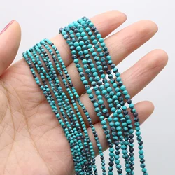 Natural Stone Beads Small Section Bead Turquoise 2 3 4mm Loose beads for Jewelry Making DIY Bracelet Necklace Length 38cm