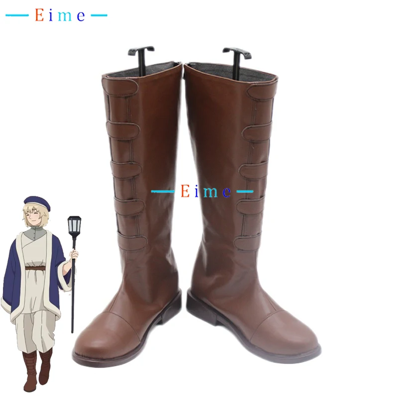 

Falin Touden Cosplay Shoes Anime Delicious in Dungeon Cosplay Props PU Leather Shoes Halloween Carnival Boots Custom Made