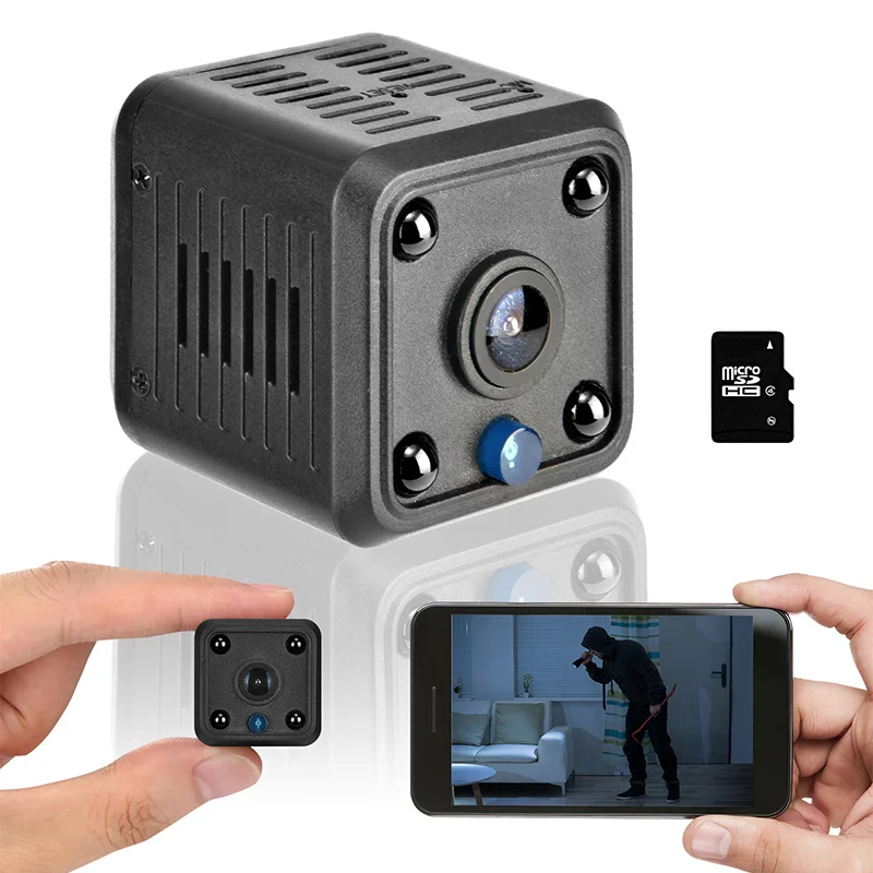 كاميرات IP صغيرة X6 HD 1080P واي فاي رياضية لاسلكية للمراقبة الأمنية المدمج في بطارية للرؤية الليلية كاميرات المنزلية الذكية