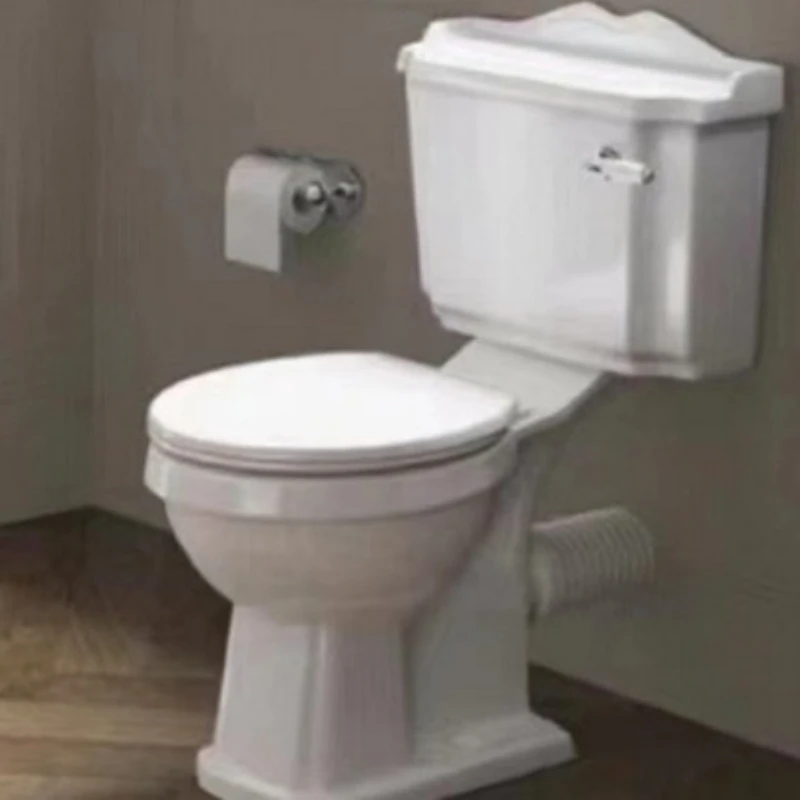 

Retro home toilet classical luxury one-piece toilet court style