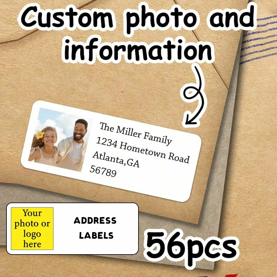 

56 шт. наклейки для фотографий и адреса на свадьбу, дни рождения, крещения, вечеринки, подарочная упаковка, поздравительные открытки, имя «Снова в школу»