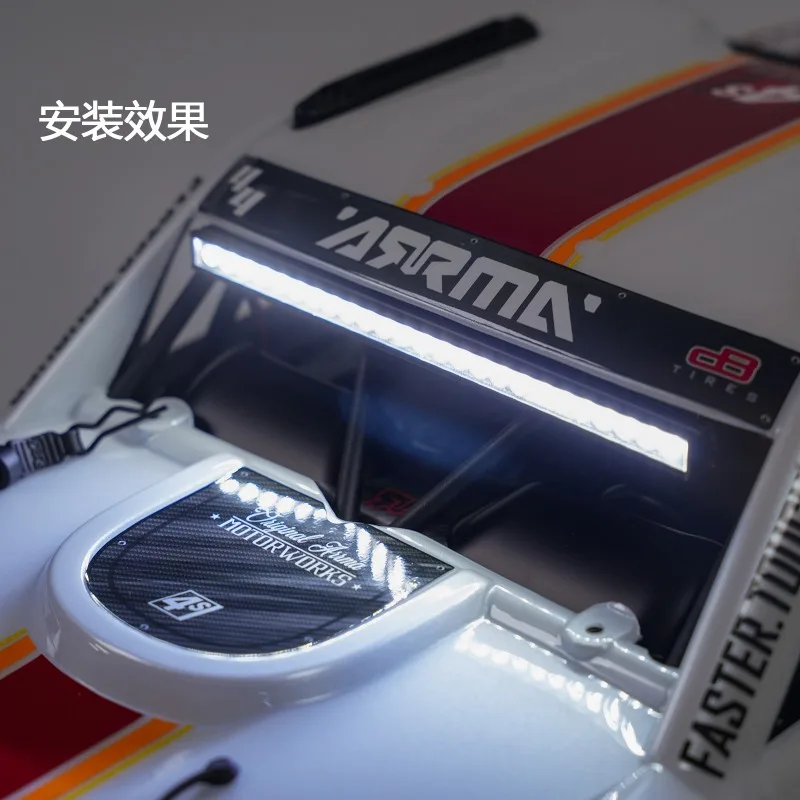 Roof Light, Tail Light & Front Spot Light with Remote Control on/Off Effects RC Light Kit for ARRMA 1/8 4S Mojave Desert Truck view 6