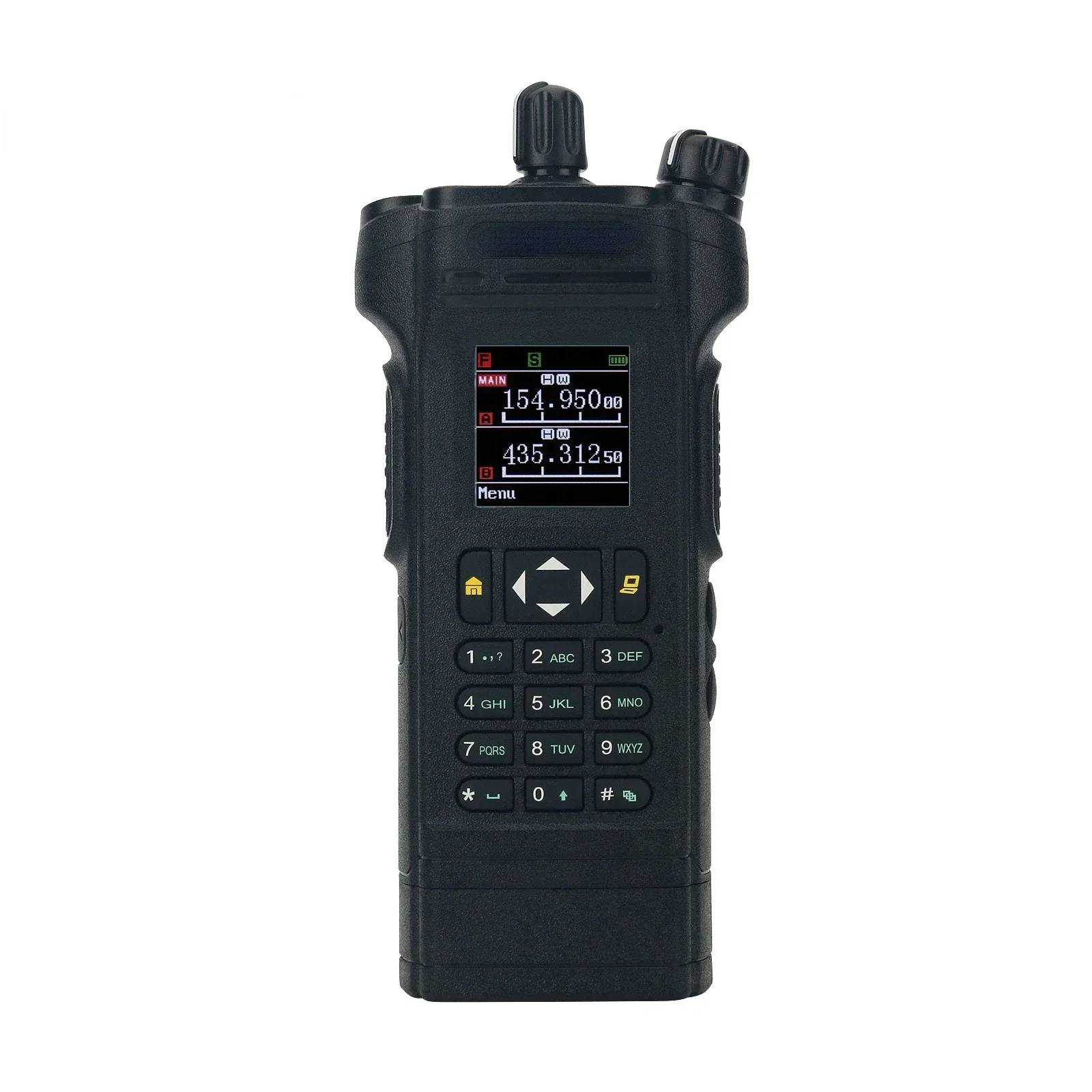12-W-Dualband-Radio VHF UHF-Handtransceiver mit Dual-PTT-Duplex-Arbeitsmodus