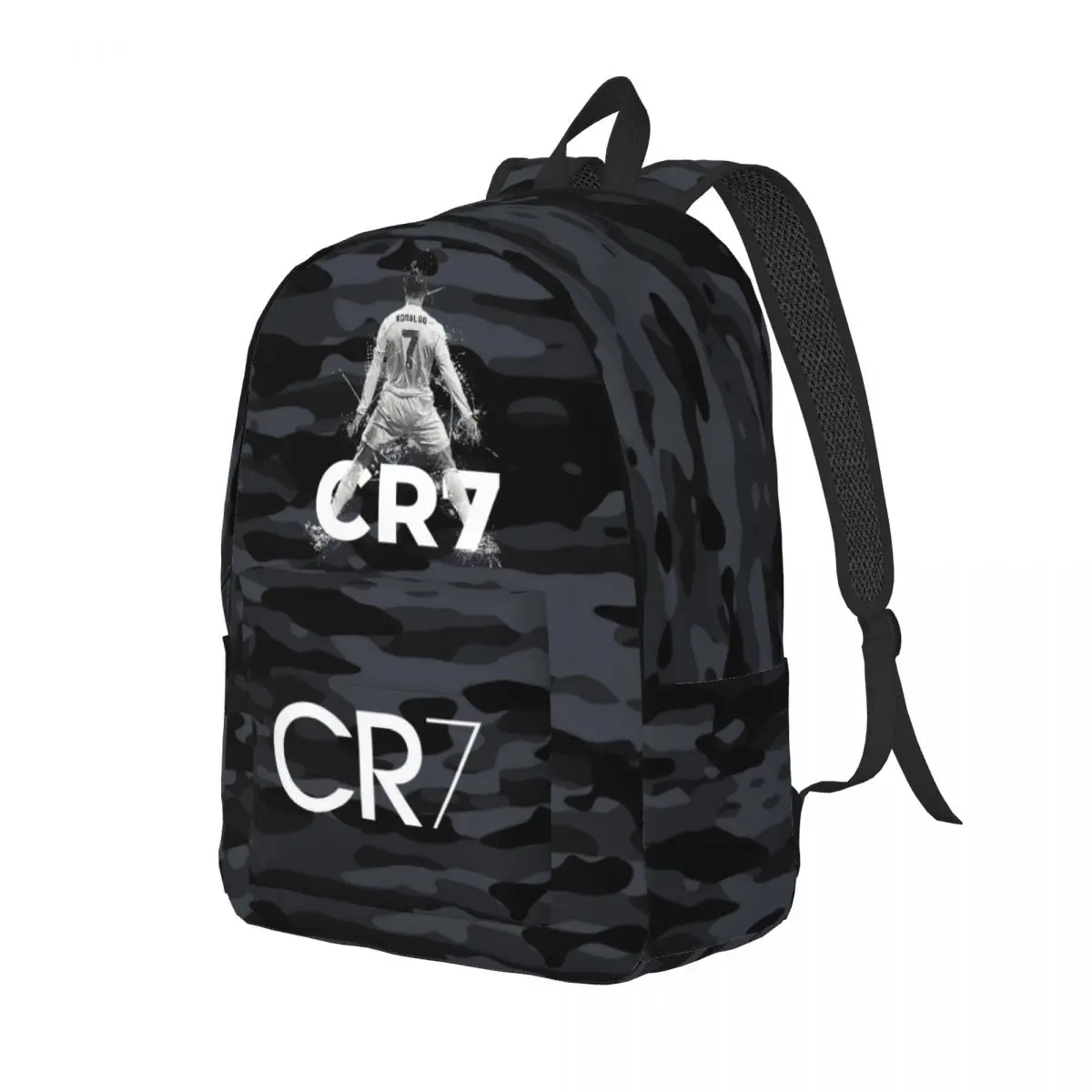 Football CR7 Ronaldos Backpack for Men Women Casual High School Business Daypack Laptop Shoulder Bag Lightweight