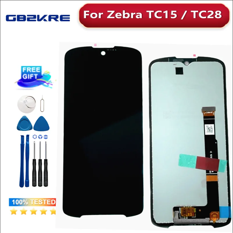 New Original Touch Screen For Zebra TC15 TC28 Phone LCD Display Replacement Parts Gift Disassemble Tool