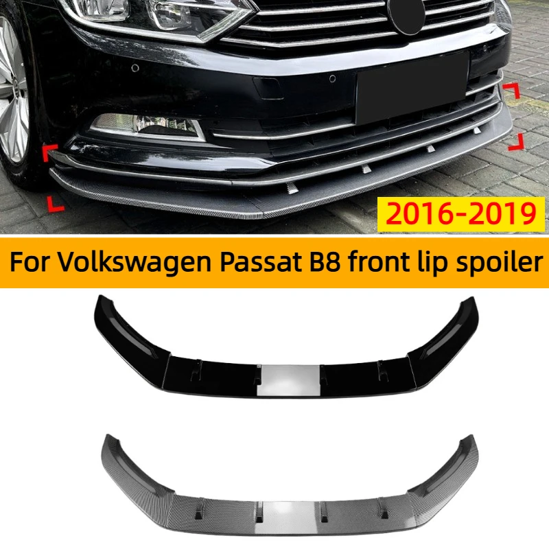 

Для Volkswagen Passat B8 2016-2019 автомобильный передний бампер, спойлер на подбородок, сплиттер, диффузор, комплект тюнинга, аксессуары