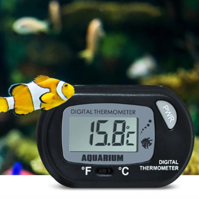 Fish Tank LCD Digital Aquarium Thermometer Temperature Water Meter Aquarium Temp Detector Fish Alarm Pet Supplies Tool Aquatic