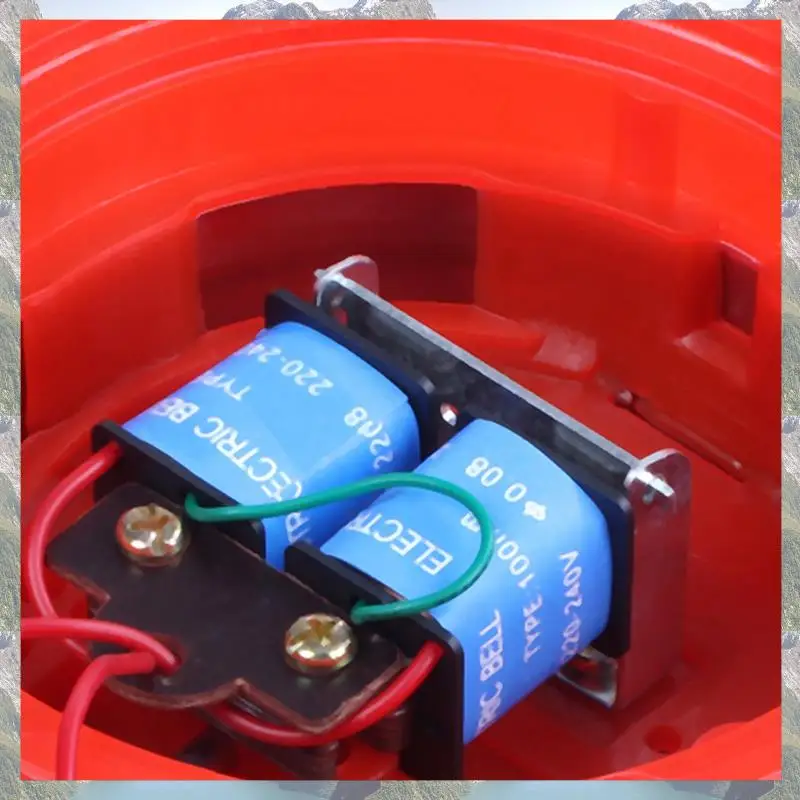 

N75R-3X AC 220V 100Mm 4 Inch Dia Schools Fire Alarm Round Shape Electric Bell Red