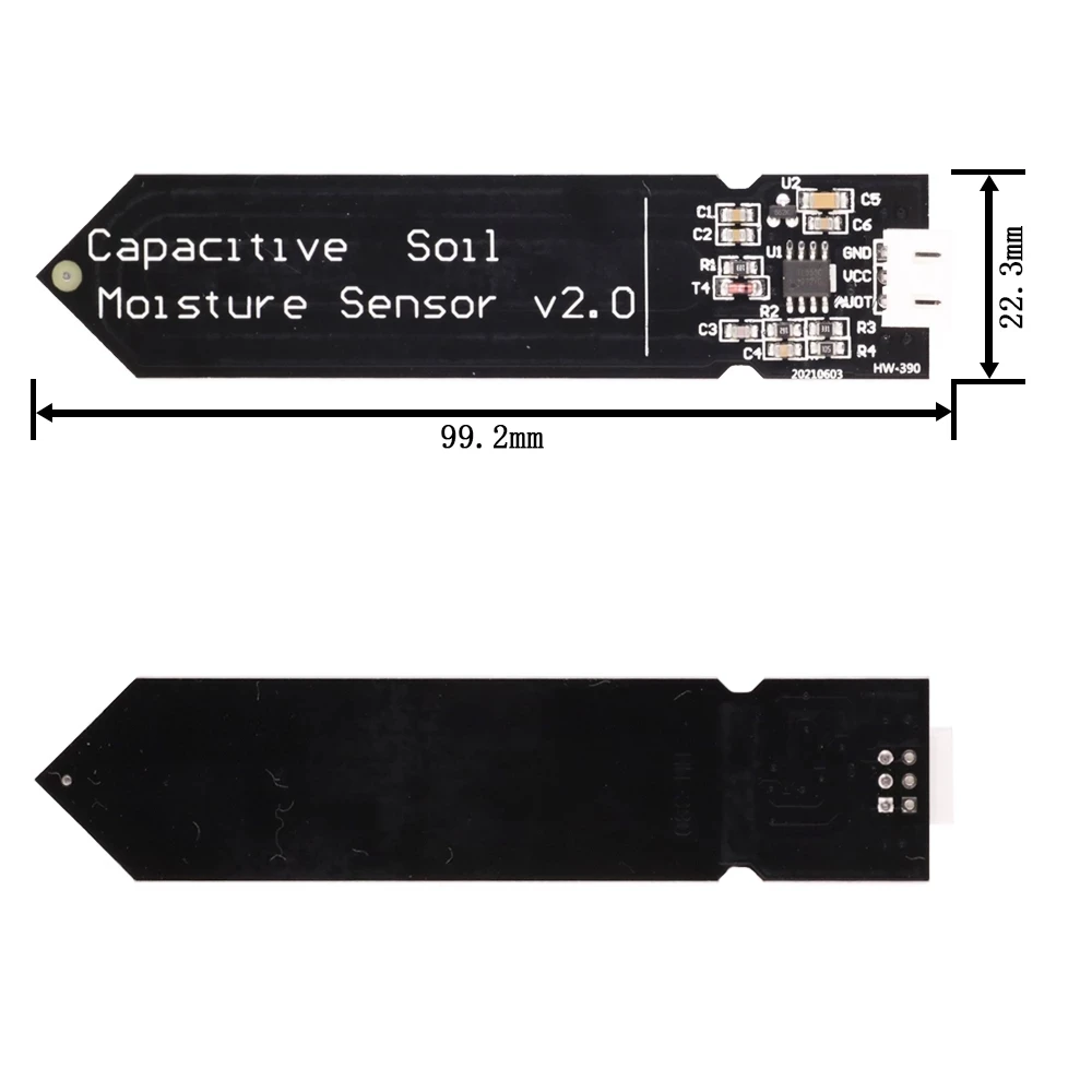 Capteur d\'Humidité du Sol V2, Technologie de Corrosion, Fil à Large Tension, Analogique, Vente en Gros