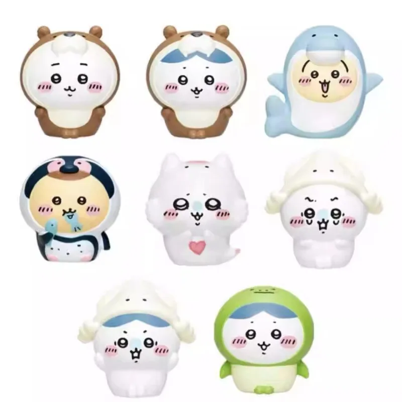 Acquario simpatico animale domestico Kawaii ornamenti giocattolo per dita Hachiware set cavi per dita giocattoli curativi regali ornamentali