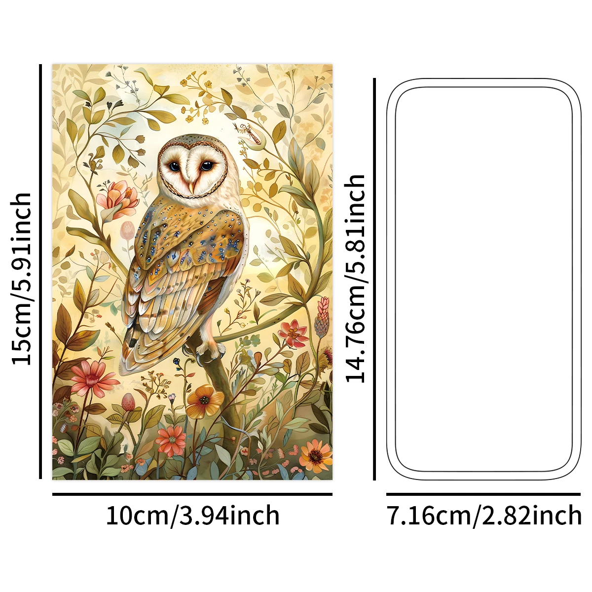 WhimsyWoodland 12-Pack Vintage Wildlife Art Cards,Enchanted Forest Animal Wall Collage Kit,Home Decor,Magical Midnight Postcards