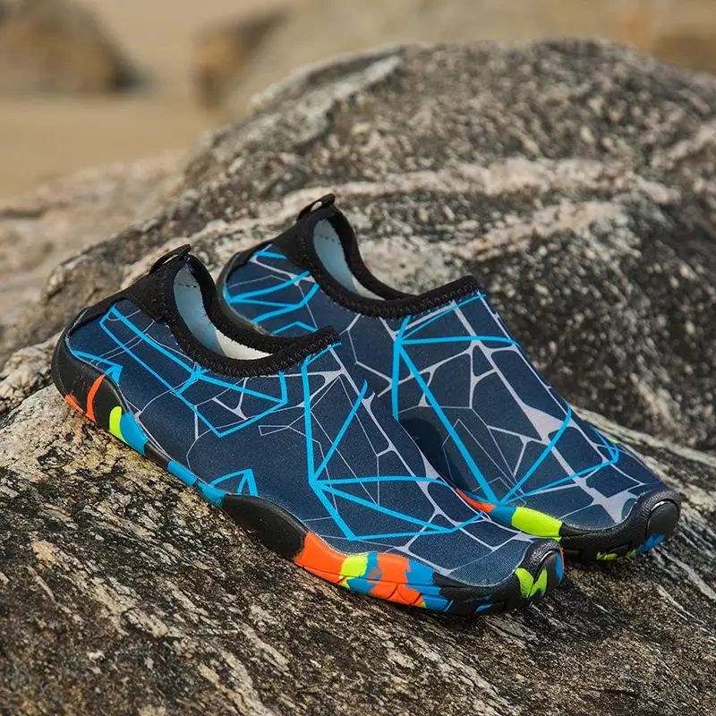 2025 New Water Shoes Sole Beach Soft Shoes High Elastic Breathable Wet Swimming Shoes Strong Drainage Stream Shoes