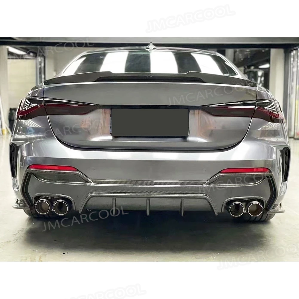

For 4 Series Carbon Fiber Car Rear Bumper Lip Diffuser Splitter Flaps For BMW G22 G23 Coupe 2020+ FRP Body Kits Styling