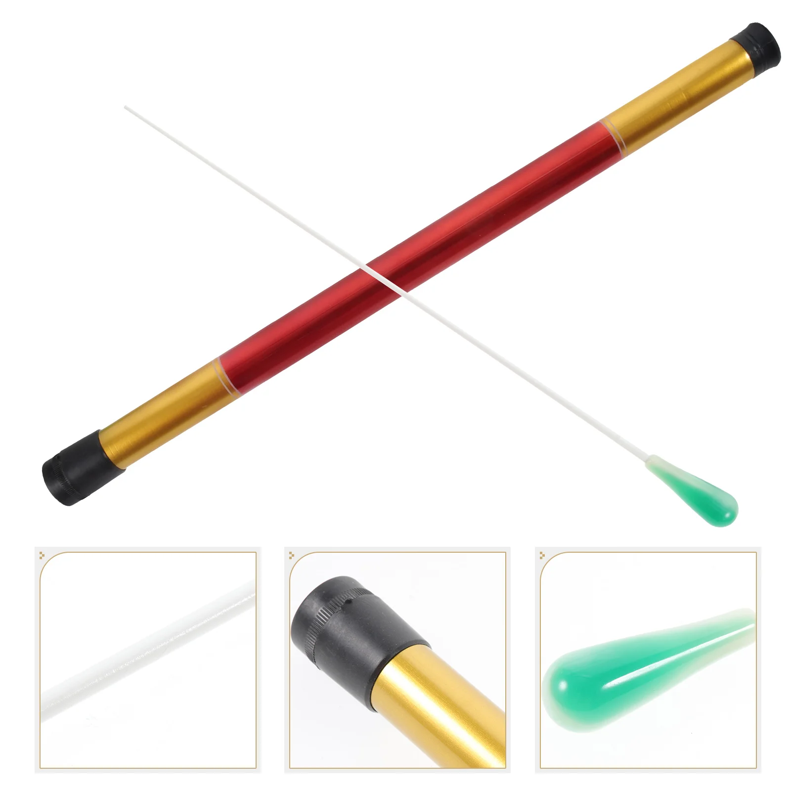 

Baton Barrel Orchestra Conductor Stick Musical Accessories Instrument General Police Officer Turn Pocket Trumpet