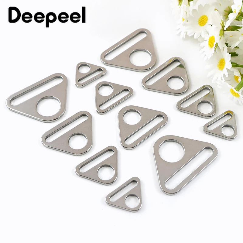 

5/10/20Pcs 20-38mm Belt Adjust Buckle Stainless Steel Decoration Anti-skid Clasp Bag Strap Loops Hook DIY Hardware Accessories