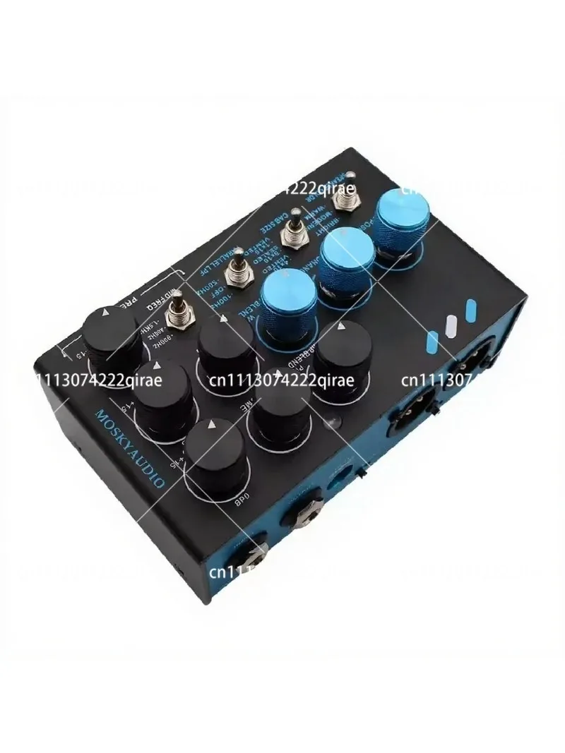 Bass Amplifier Pedal Cabinet Simulator Stereo Simplifier Preamp DI Box for Electric Bass