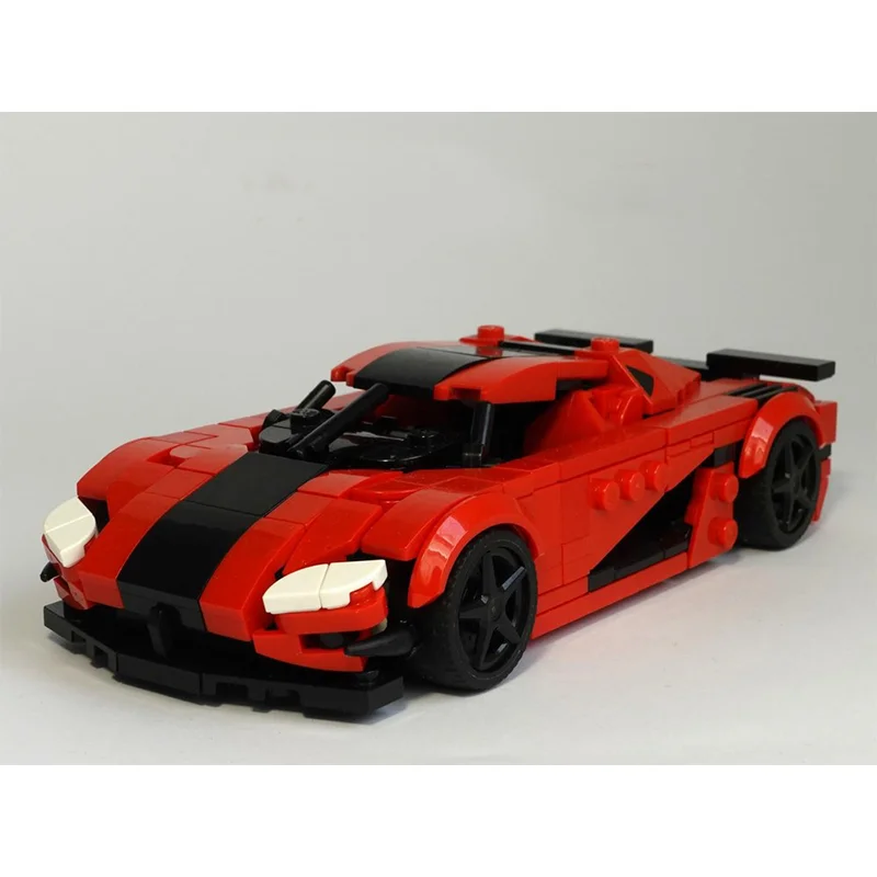 

MOC Building Blocks Car Model Racing City Speed Champion 312 Parts Creative DIY Toy For Kids