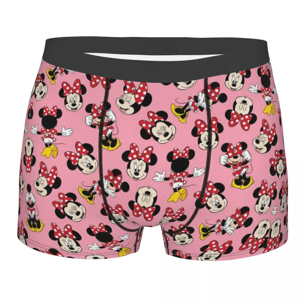 Custom Mickey Mouse Underwear Men Breathable Boxer Briefs Shorts Panties Soft Underpants For Homme