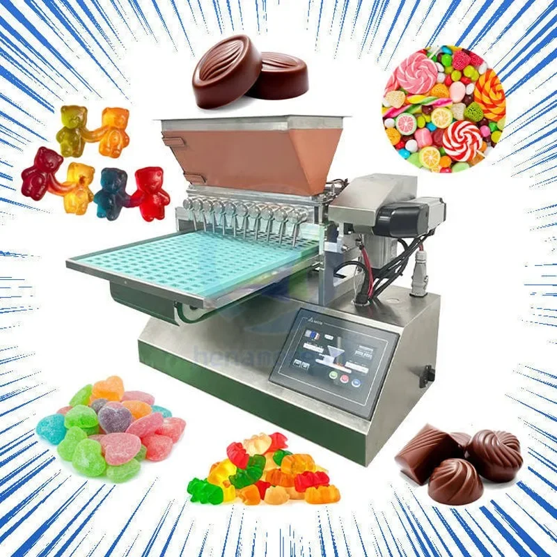 YG Factory Small That Makes Hard Cutting Candy Making Machine Small Juicy Soft Jelly Gummy Bear Hard Candy Lollipop Make Machine