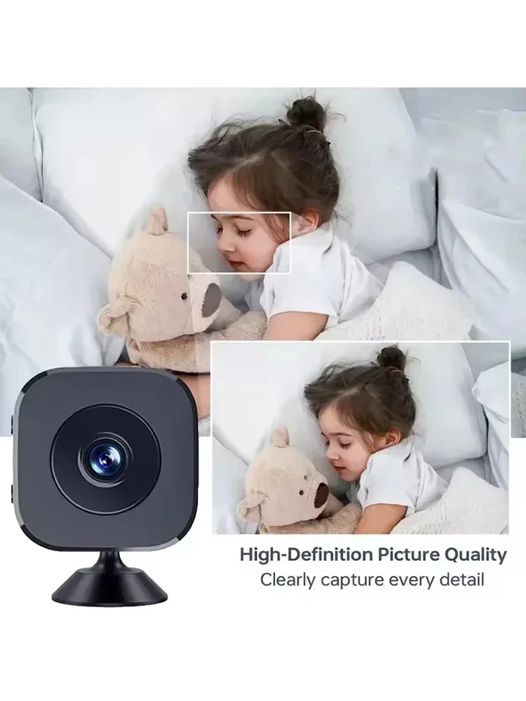 Lenovo Sicherheits-Minikamera 8K HD Vollüberwachung WiFi Zwei-Wege-Audio Infrarot-Nachtsicht Bewegungserkennung Heim- und Haustierüberwachung – Detail 14