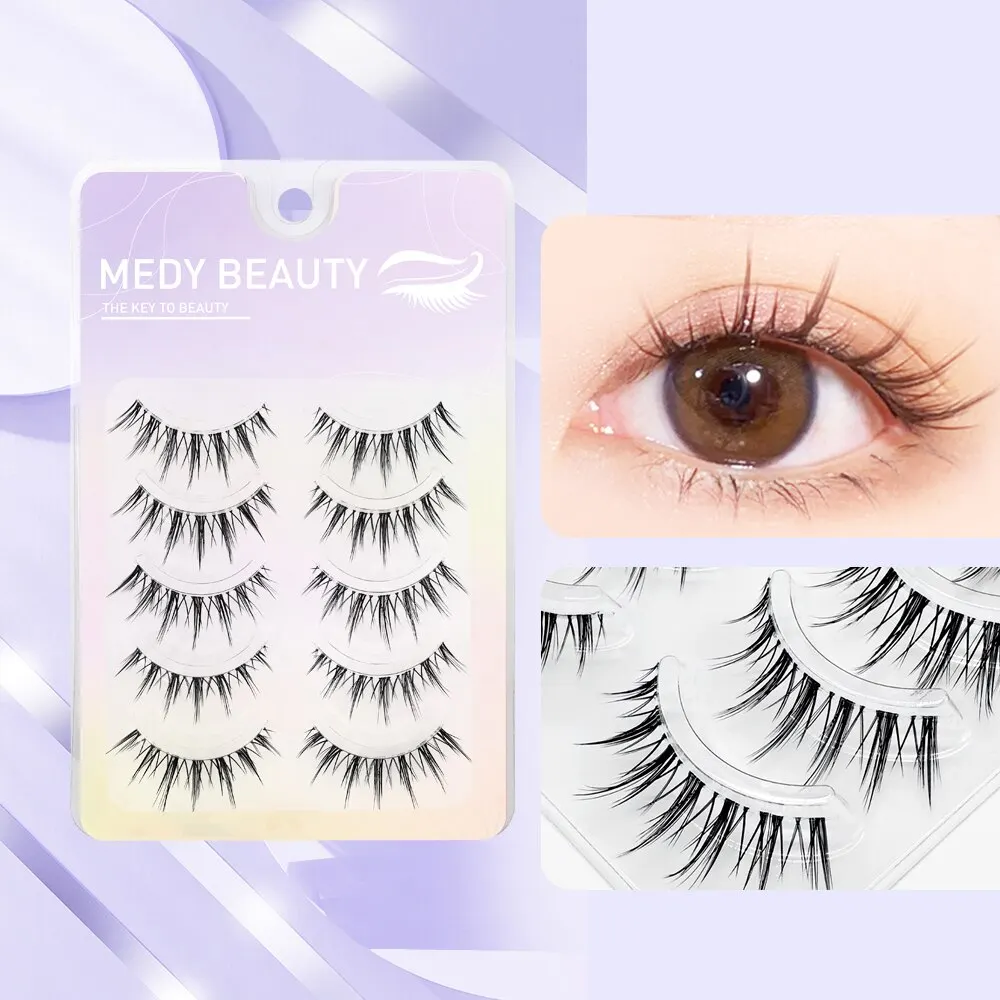 Rzęsy 3D Premade Fan A/M Shape Spikes Cluster Eyelash Mix Extension Individual Makeup Super Natural Wispy DIY Premade Peduncle