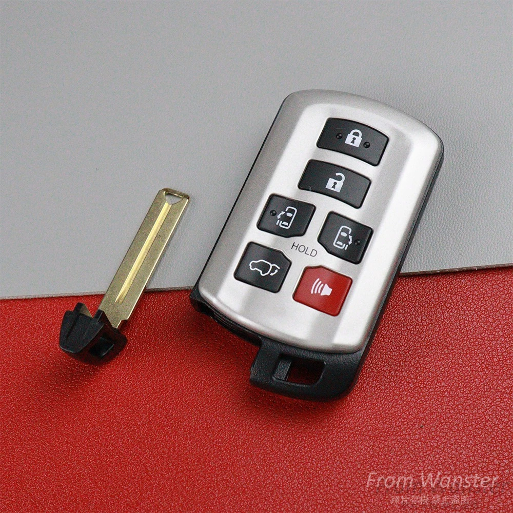 

6 кнопок, замена автомобильного брелока, чехол для Toyota Sienna Se Tacom 2015 2016 2017 2018 2019 2020