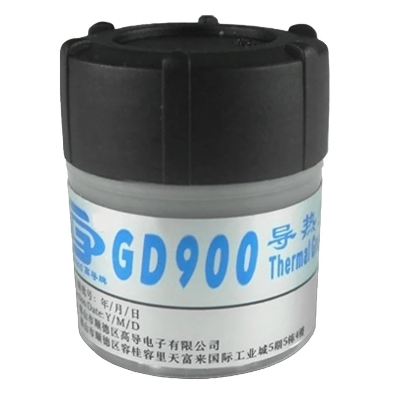 30g Gray GD900 Compound Paste Thermal Grease Thermal Conductivity Grease Paste Silicone Heat Sink Compound 4.8W/M-K For CPU